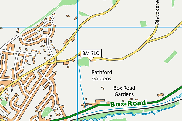 BA1 7LQ map - OS VectorMap District (Ordnance Survey)