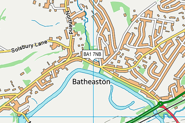 BA1 7NB map - OS VectorMap District (Ordnance Survey)