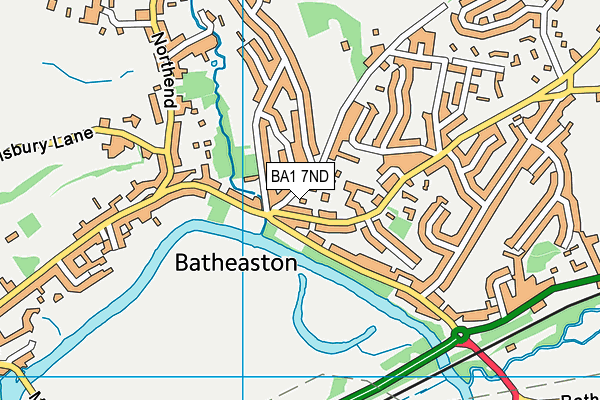 BA1 7ND map - OS VectorMap District (Ordnance Survey)