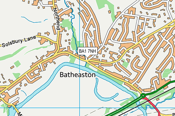 BA1 7NH map - OS VectorMap District (Ordnance Survey)