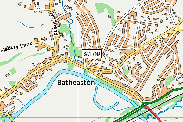 BA1 7NJ map - OS VectorMap District (Ordnance Survey)