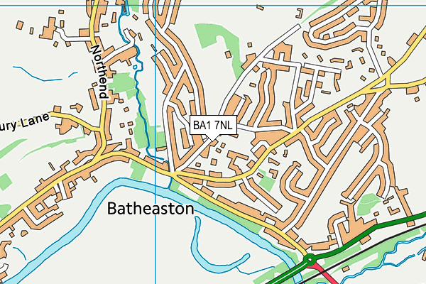 BA1 7NL map - OS VectorMap District (Ordnance Survey)