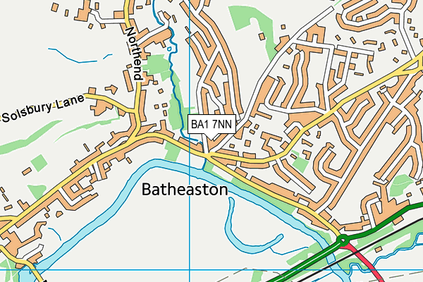 BA1 7NN map - OS VectorMap District (Ordnance Survey)