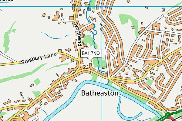 BA1 7NQ map - OS VectorMap District (Ordnance Survey)