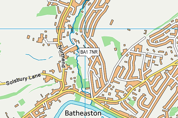 BA1 7NR map - OS VectorMap District (Ordnance Survey)