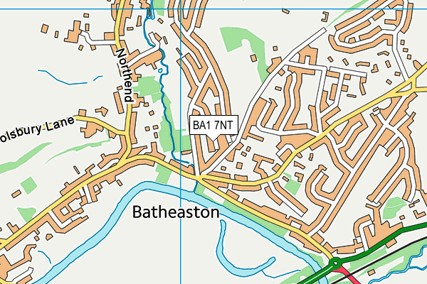 BA1 7NT map - OS VectorMap District (Ordnance Survey)