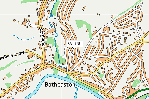 BA1 7NU map - OS VectorMap District (Ordnance Survey)