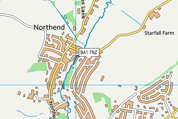 BA1 7NZ map - OS VectorMap District (Ordnance Survey)