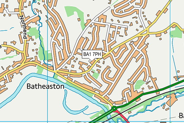 BA1 7PH map - OS VectorMap District (Ordnance Survey)