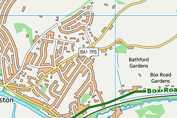 BA1 7PS map - OS VectorMap District (Ordnance Survey)