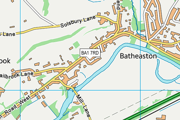 BA1 7RD map - OS VectorMap District (Ordnance Survey)