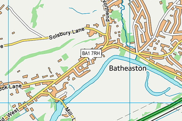 BA1 7RH map - OS VectorMap District (Ordnance Survey)