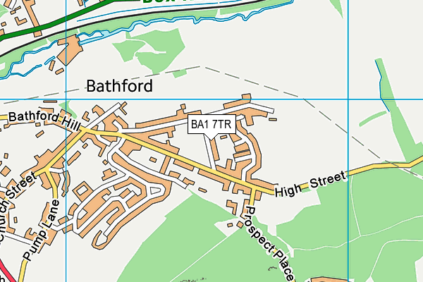 BA1 7TR map - OS VectorMap District (Ordnance Survey)
