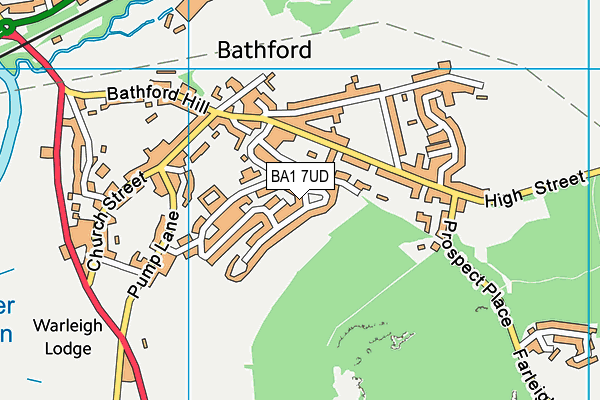 BA1 7UD map - OS VectorMap District (Ordnance Survey)