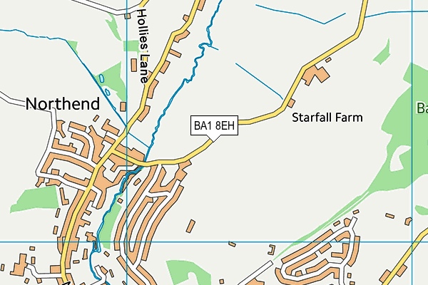 BA1 8EH map - OS VectorMap District (Ordnance Survey)