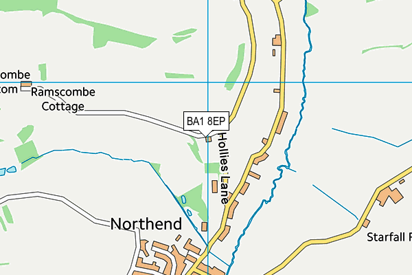 BA1 8EP map - OS VectorMap District (Ordnance Survey)