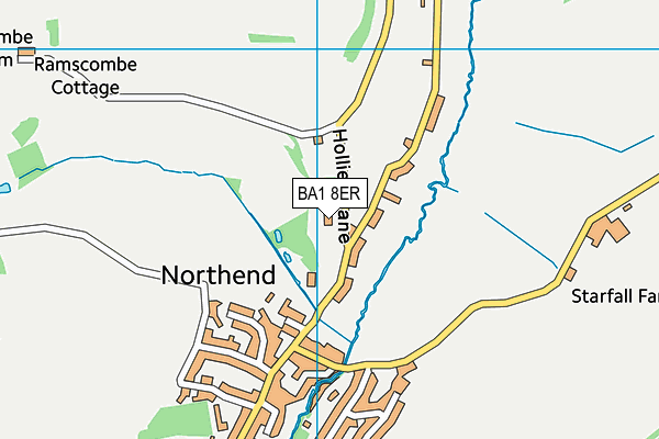 BA1 8ER map - OS VectorMap District (Ordnance Survey)