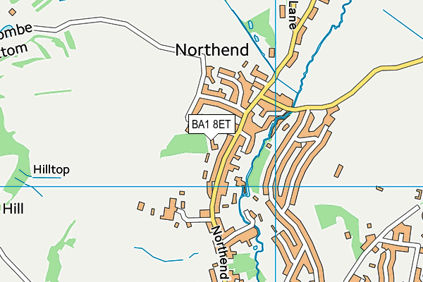 BA1 8ET map - OS VectorMap District (Ordnance Survey)