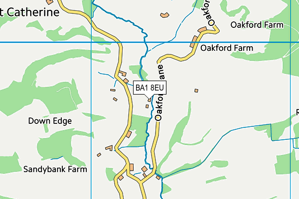 BA1 8EU map - OS VectorMap District (Ordnance Survey)