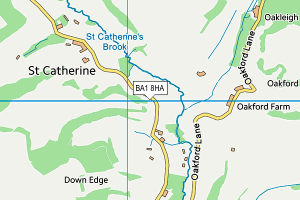 BA1 8HA map - OS VectorMap District (Ordnance Survey)