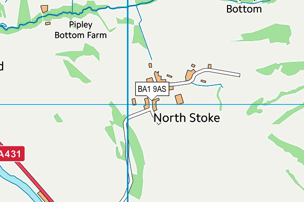 BA1 9AS map - OS VectorMap District (Ordnance Survey)