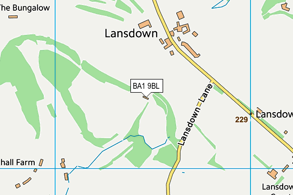 BA1 9BL map - OS VectorMap District (Ordnance Survey)