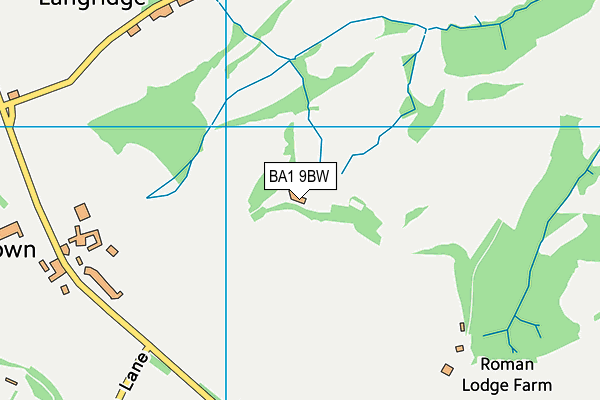 BA1 9BW map - OS VectorMap District (Ordnance Survey)