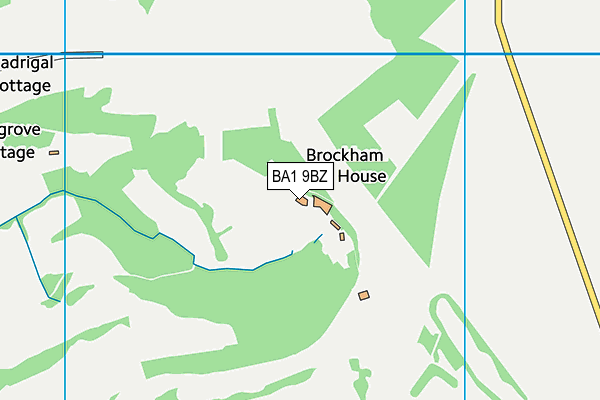 BA1 9BZ map - OS VectorMap District (Ordnance Survey)