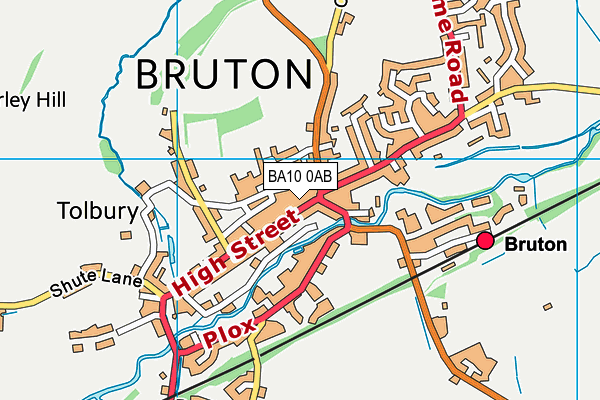 Map of HUNTER FRENCH (BRUTON) LTD at district scale