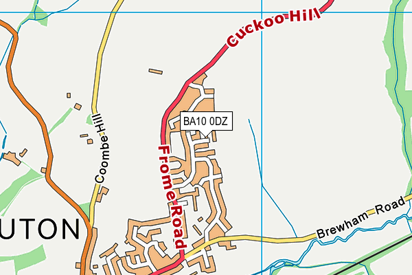 BA10 0DZ map - OS VectorMap District (Ordnance Survey)