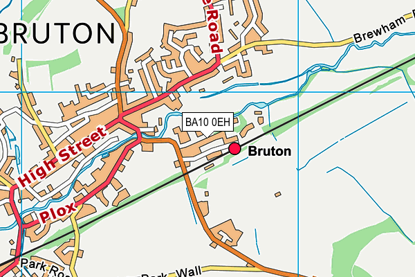 Kings Bruton Sports Field map (BA10 0EH) - OS VectorMap District (Ordnance Survey)