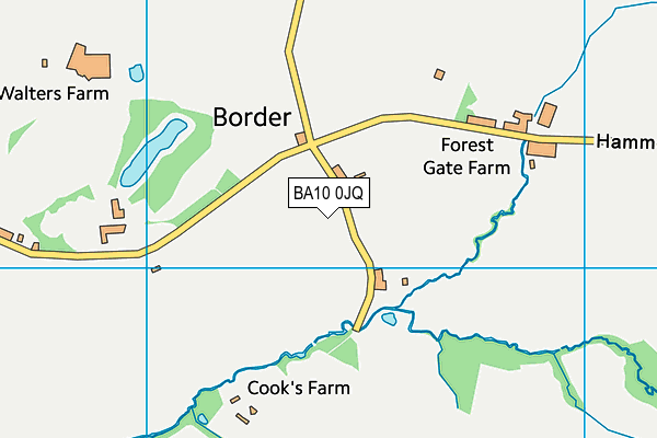 BA10 0JQ map - OS VectorMap District (Ordnance Survey)