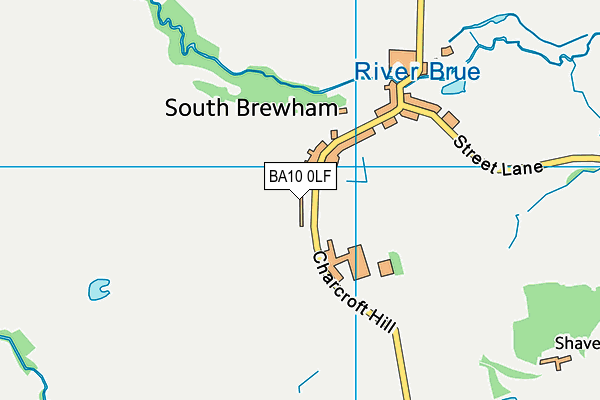 BA10 0LF map - OS VectorMap District (Ordnance Survey)