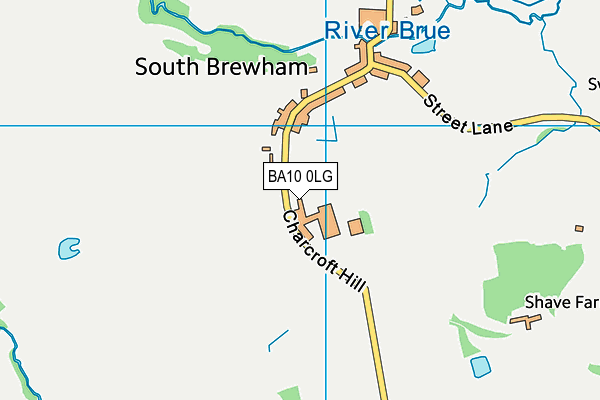 BA10 0LG map - OS VectorMap District (Ordnance Survey)