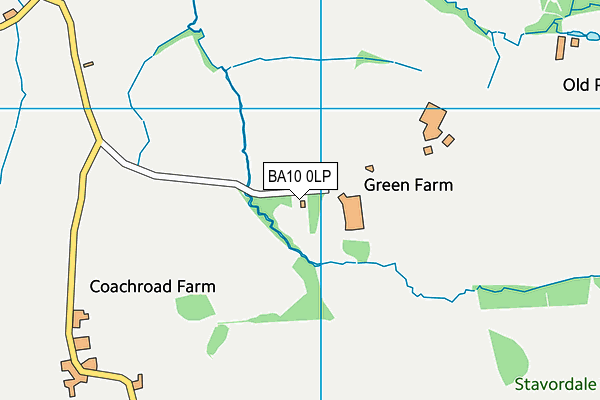 BA10 0LP map - OS VectorMap District (Ordnance Survey)