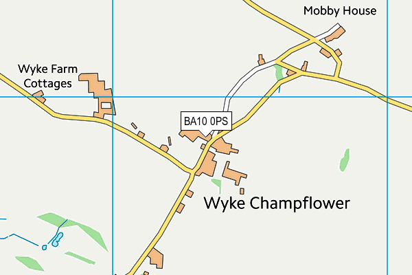 BA10 0PS map - OS VectorMap District (Ordnance Survey)