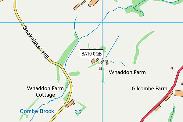 BA10 0QB map - OS VectorMap District (Ordnance Survey)
