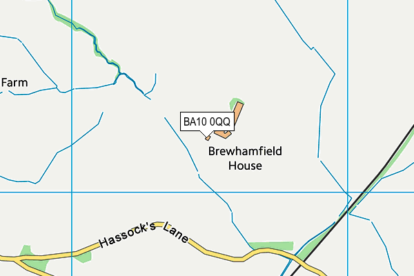 BA10 0QQ map - OS VectorMap District (Ordnance Survey)