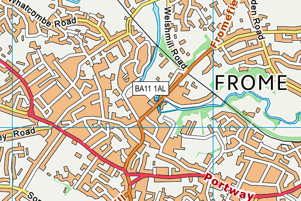 BA11 1AL map - OS VectorMap District (Ordnance Survey)