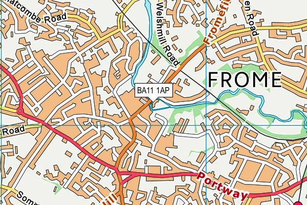 BA11 1AP map - OS VectorMap District (Ordnance Survey)