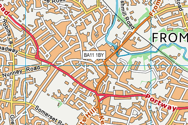 BA11 1BY map - OS VectorMap District (Ordnance Survey)