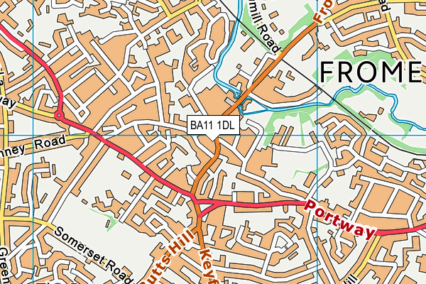 BA11 1DL map - OS VectorMap District (Ordnance Survey)