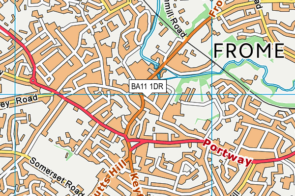 BA11 1DR map - OS VectorMap District (Ordnance Survey)