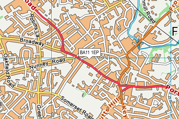 BA11 1EP map - OS VectorMap District (Ordnance Survey)