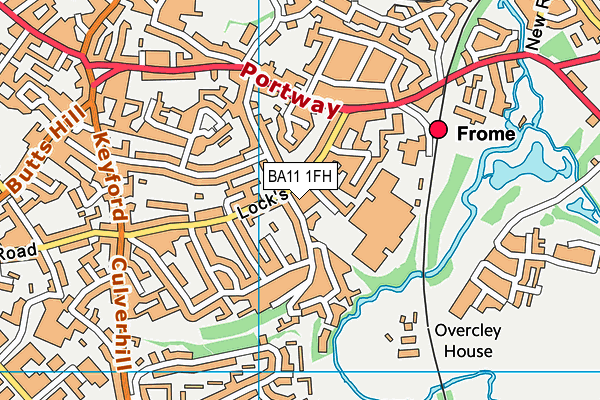 BA11 1FH map - OS VectorMap District (Ordnance Survey)