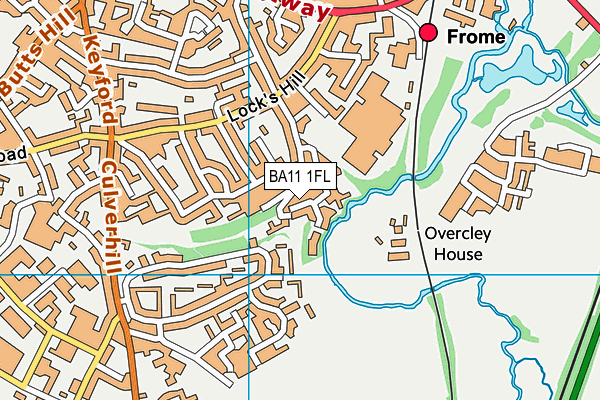 BA11 1FL map - OS VectorMap District (Ordnance Survey)