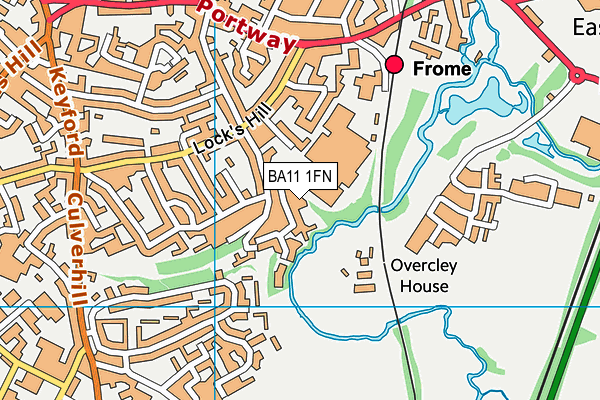 BA11 1FN map - OS VectorMap District (Ordnance Survey)