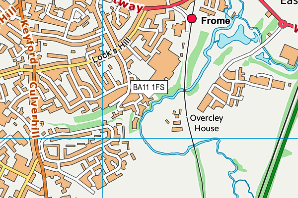 BA11 1FS map - OS VectorMap District (Ordnance Survey)