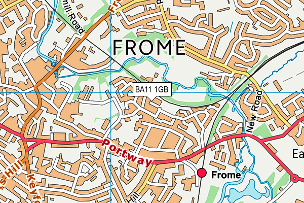 BA11 1GB map - OS VectorMap District (Ordnance Survey)