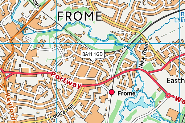 BA11 1GD map - OS VectorMap District (Ordnance Survey)